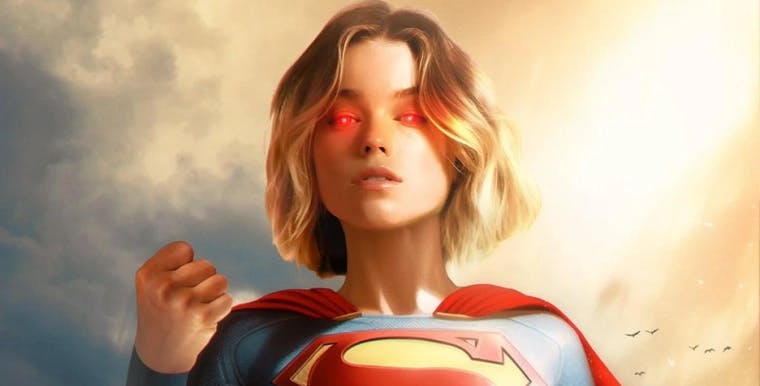 milly alcock a nova estrela escalada como supergirl arte feita por fan